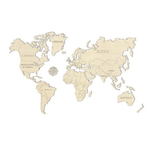 Puzzle 3D mécanique facile pour maquette Carte du monde L Puzzle 3D mécanique facile pour maquette Carte du monde L