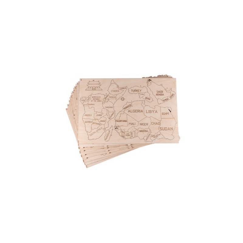 Puzzle 3D mécanique facile pour maquette Carte du monde XL Puzzle 3D mécanique facile pour maquette Carte du monde XL