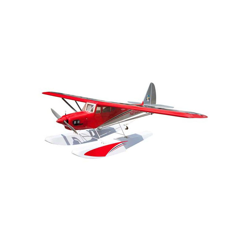 Avion thermique radiocommandé Flotteurs FUNKY CUB rouge