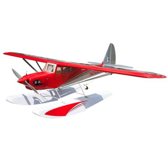 Avion thermique radiocommandé Flotteurs FUNKY CUB rouge