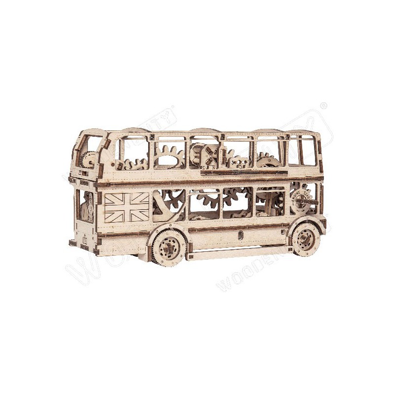 Puzzle 3D mécanique intermédiaire pour maquette Bus Londonien