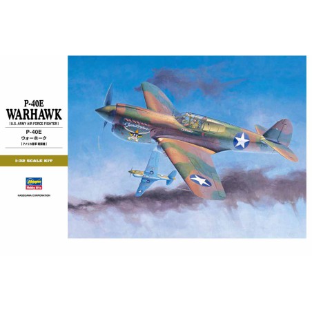 P-40E Warhawk 1/32 plastic plane model | Scientific-MHD