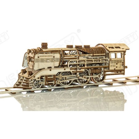Puzzle 3D mécanique Locomotive + Tender