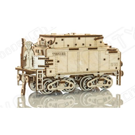 Mechanische 3D -Puzzle -Lokomotive + Tender | Scientific-MHD