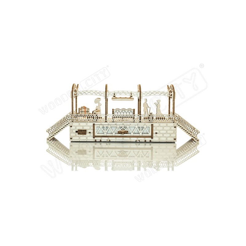 Puzzle 3D mécanique intermédiaire pour maquette Gare