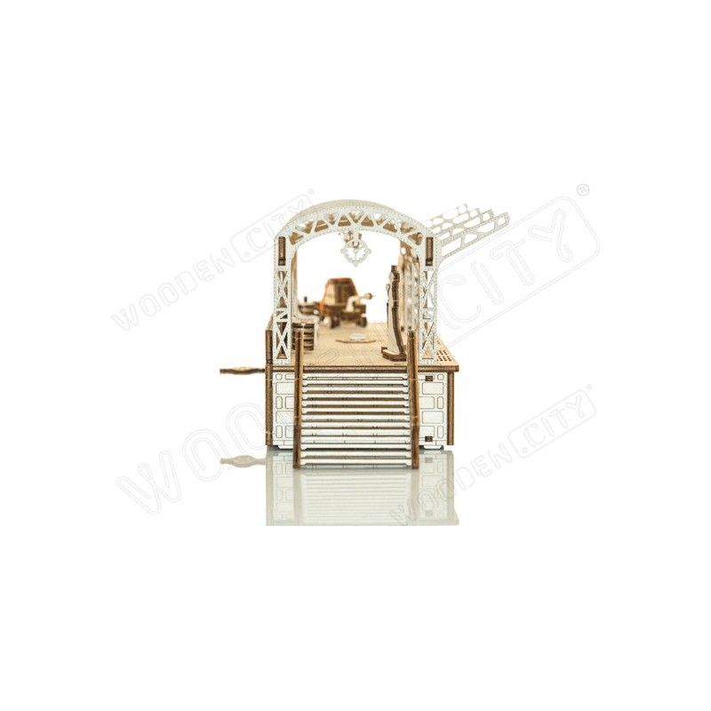 Puzzle 3D mécanique intermédiaire pour maquette Gare