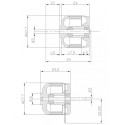 Draft electric motor DM2210 KV1700 engine | Scientific-MHD