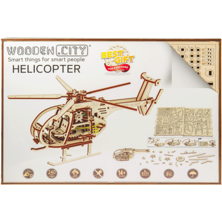 Intermediate Mechanical 3D puzzle for helicopter model | Scientific-MHD