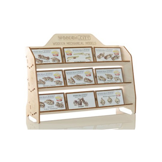 Puzzle 3D mécanique PLV PRO pour maquette Assortiment Implantation WOODEN CITY