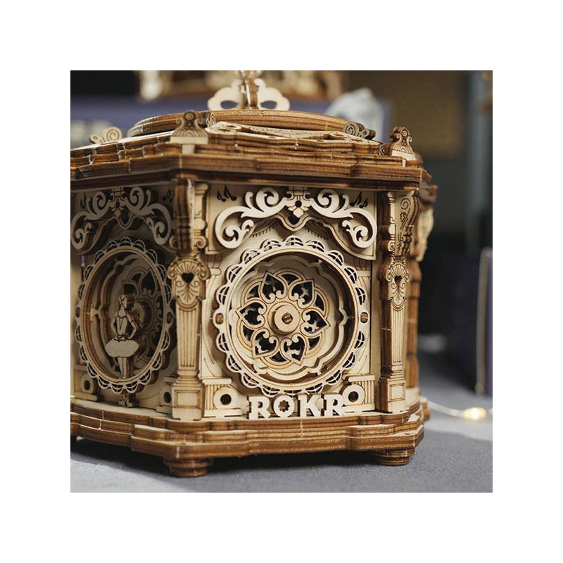 Puzzle 3D mécanique intermédiaire pour maquette Le jardin secret musical