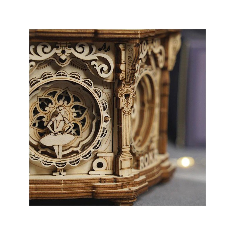 Puzzle 3D mécanique intermédiaire pour maquette Le jardin secret musical