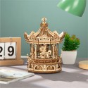 Intermediate Mechanical 3D puzzle for model romantic musical carousel | Scientific-MHD