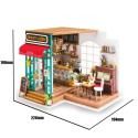 Puzzle 3D mécanique intermédiaire pour maquette Le café de Simon