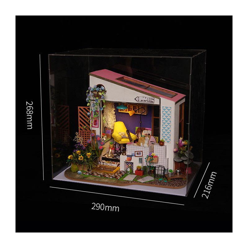 Puzzle 3D mécanique intermédiaire pour maquette Le cabanon de Lily