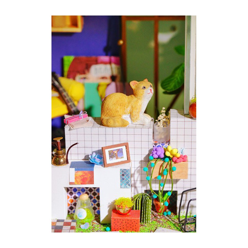 Puzzle 3D mécanique intermédiaire pour maquette Le cabanon de Lily