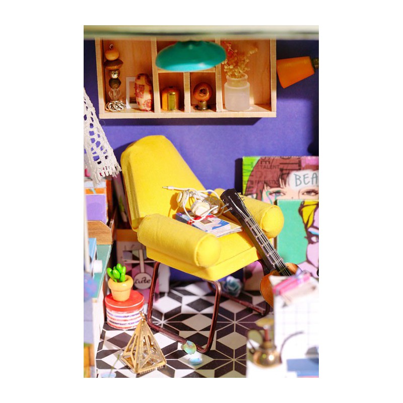 Puzzle 3D mécanique intermédiaire pour maquette Le cabanon de Lily