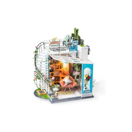 Puzzle 3D mécanique intermédiaire pour maquette Le loft de Dora