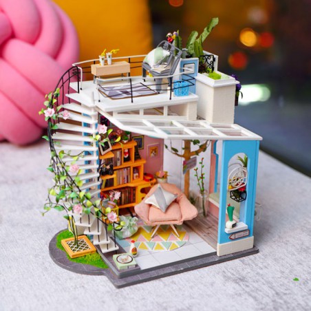 Puzzle 3D mécanique intermédiaire pour maquette Le loft de Dora