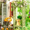 Puzzle 3D mécanique intermédiaire pour maquette Flowery sweets and Teas DIY