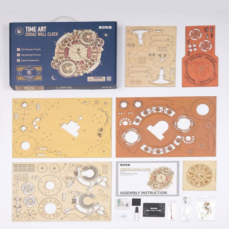 Zwischenmechanischer 3D -Puzzle für Zodiac Clock -Modell | Scientific-MHD