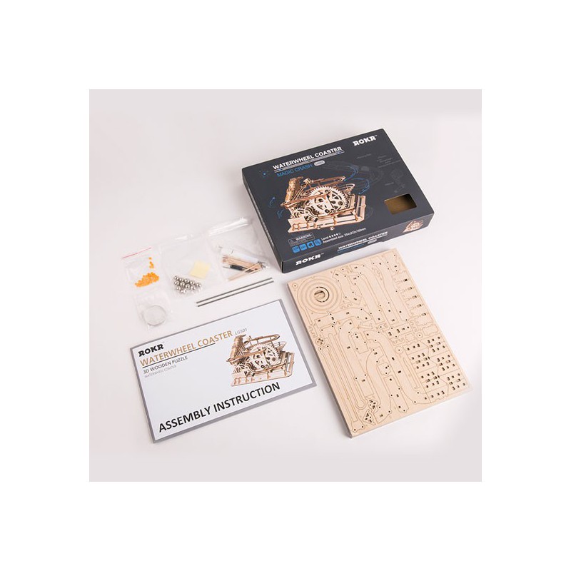 Puzzle 3D mécanique intermédiaire pour maquette Piste de billes Robotime Puzzle 3D mécanique intermédiaire pour maquette Piste de billes Robotime