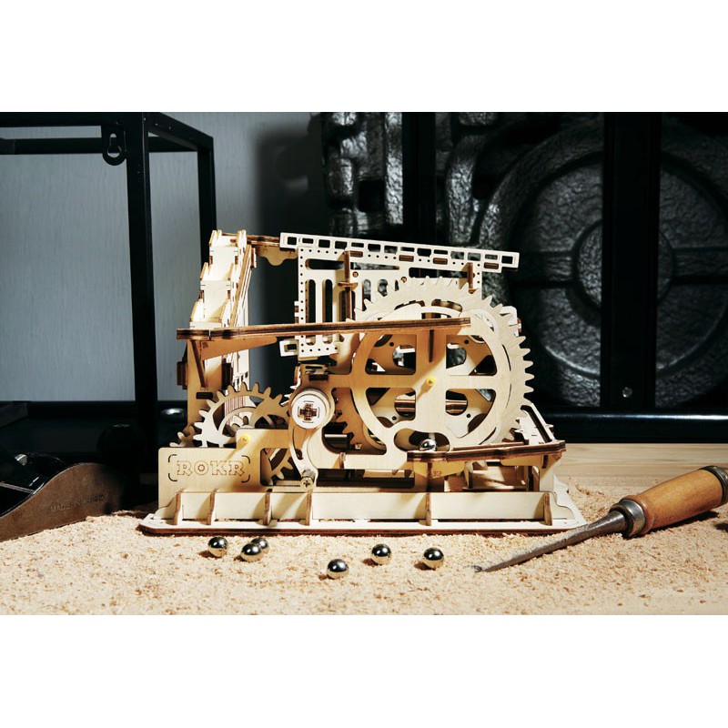 Puzzle 3D mécanique intermédiaire pour maquette Trapdoors Marble