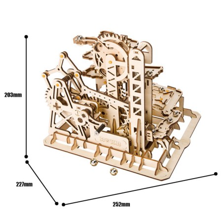 Puzzle 3D mécanique intermédiaire pour maquette Tower Coaster