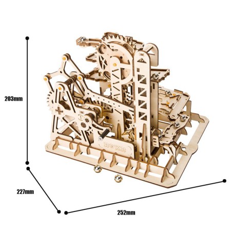 Zwischenmechanischer 3D -Puzzle für das Turm -Coaster -Modell | Scientific-MHD