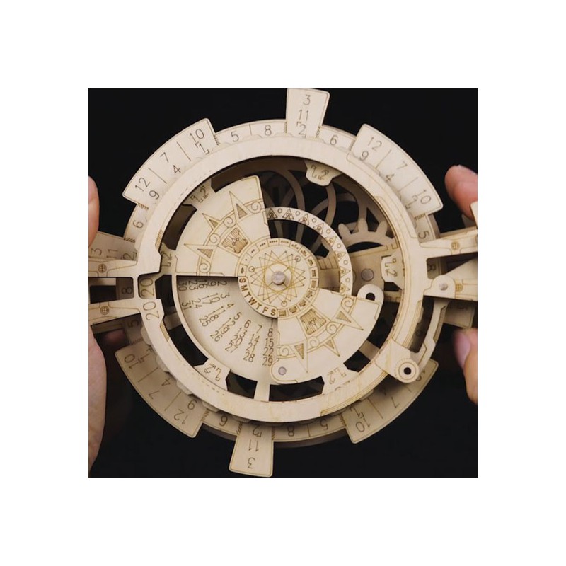 Puzzle 3D mécanique facile pour maquette Calendrier Perpétuel Robotime Puzzle 3D mécanique facile pour maquette Calendrier Perpétuel Robotime