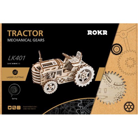 Puzzle 3D mécanique intermédiaire pour maquette Tracteur Robotime