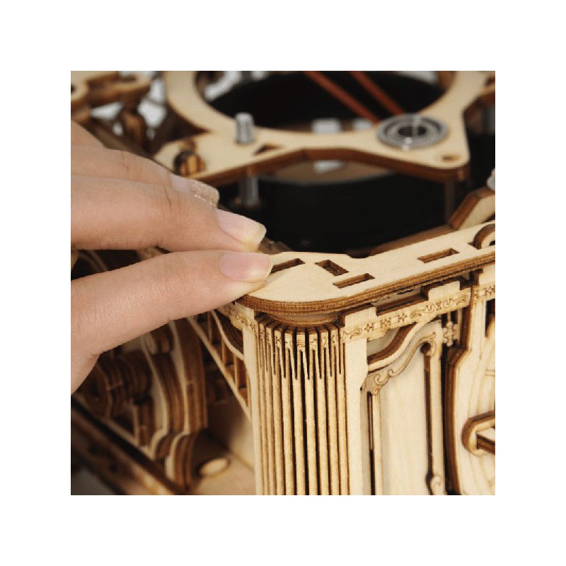 Puzzle 3D mécanique intermédiaire pour maquette Le Gramophone électrique