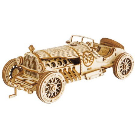 Puzzle 3D mécanique intermédiaire pour maquette Voiture V8 grand prix