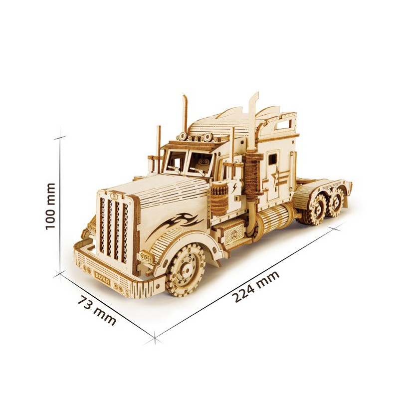 Puzzle 3D mécanique intermédiaire pour maquette Camion Américain 1/40 Puzzle 3D mécanique intermédiaire pour maquette Camion Américain 1/40