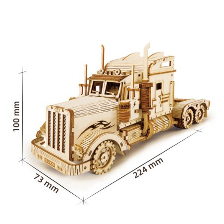 Puzzle 3D mécanique intermédiaire pour maquette Camion Américain 1/40