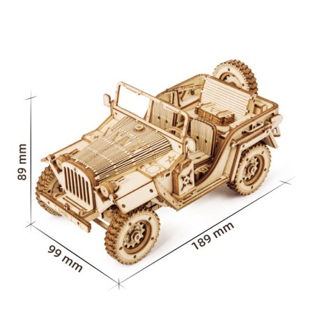 Intermediate Mechanical 3D -Puzzle für US -Militärfahrzeugmodell 1/18 | Scientific-MHD