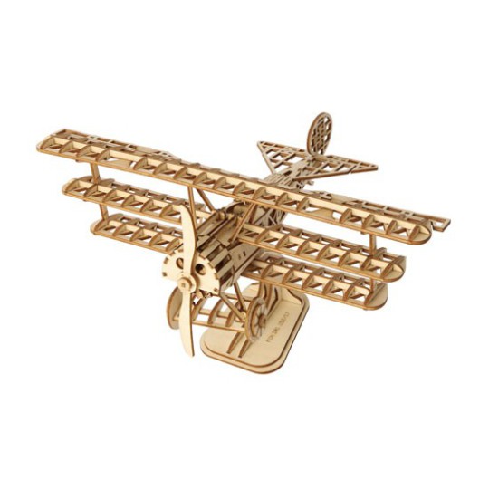 Puzzle 3D mécanique facile pour maquette Avion Triplan Robotime Puzzle 3D mécanique facile pour maquette Avion Triplan Robotime
