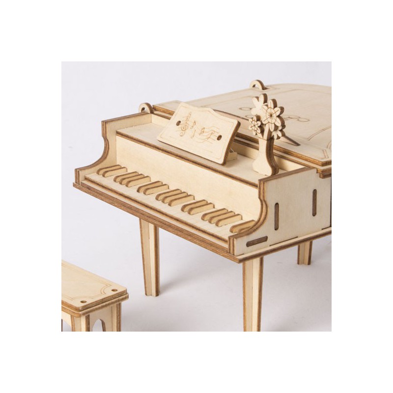 Puzzle 3D mécanique facile pour maquette Grand piano Robotime