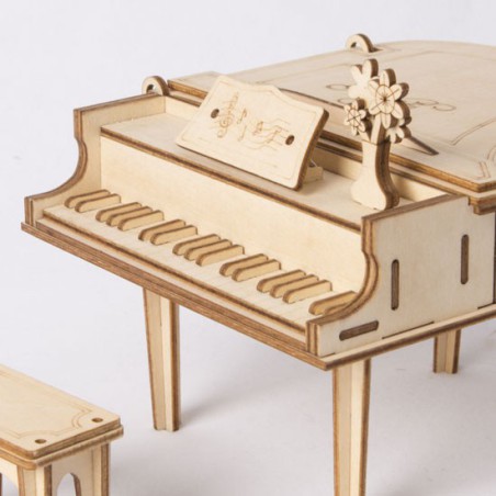 Puzzle 3D mécanique facile pour maquette Grand piano Robotime