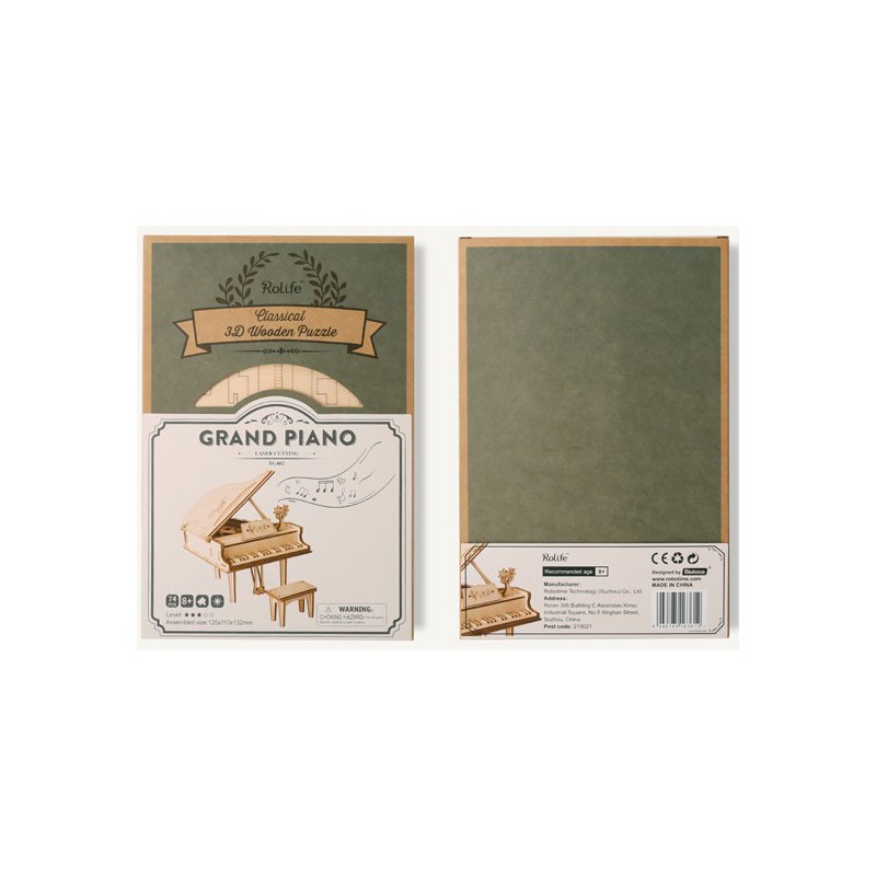 Puzzle 3D mécanique facile pour maquette Grand piano Robotime