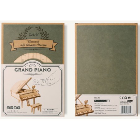 Puzzle 3D mécanique facile pour maquette Grand piano Robotime