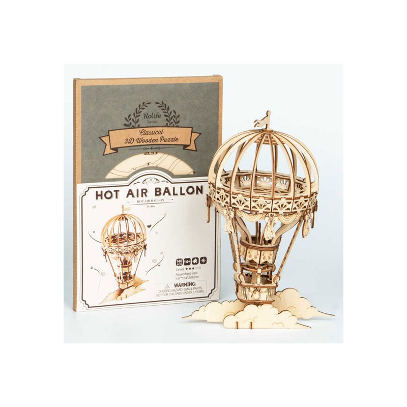 Puzzle 3D mécanique facile pour maquette Montgolfière Robotime