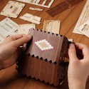 Easy mechanical 3D puzzle for model the accordion | Scientific-MHD