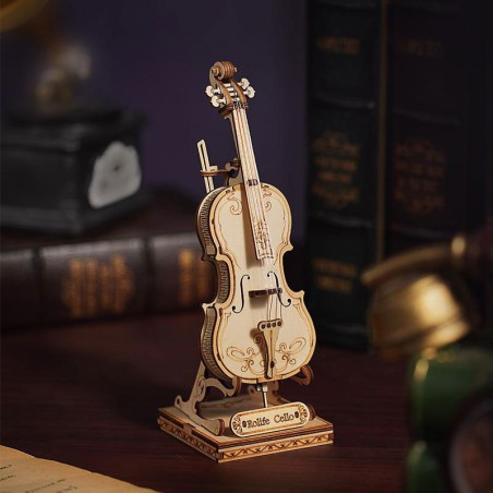 Puzzle 3D mécanique facile pour maquette Le violoncelle