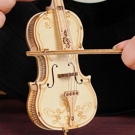 Puzzle 3D mécanique facile pour maquette Le violoncelle