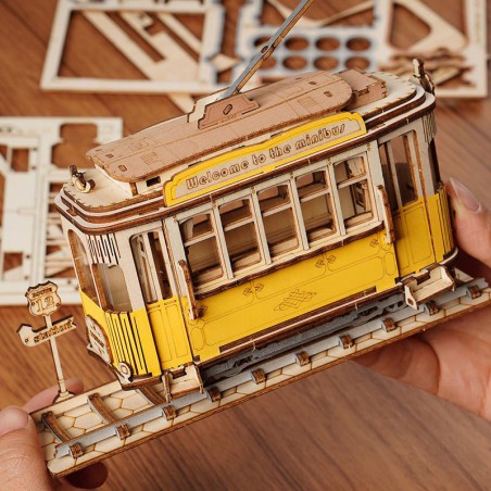 Puzzle 3D mécanique facile pour maquette Le Tramway