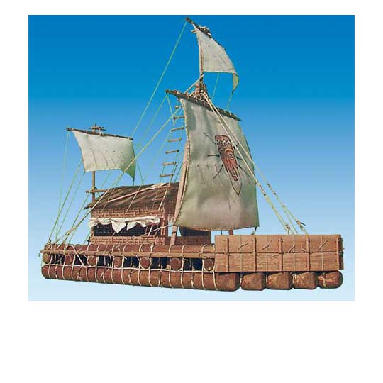 Bateau statique KON-TIKI 1/18 Bateau statique KON-TIKI 1/18