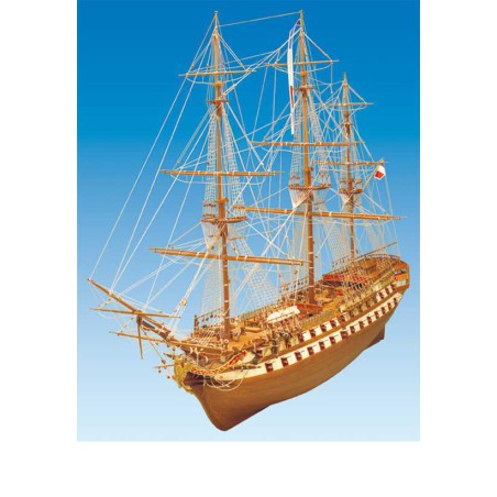 Maquette bateau en bois type 3 Mâts Barque