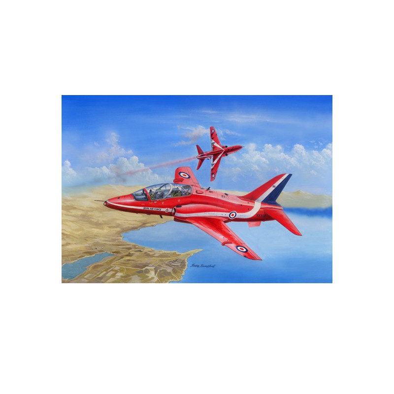 Maquette d'avion en plastique Red Arrows Hawk 1/48
