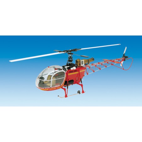 Hélicoptère thermique radiocommandé LAMA 30 Rouge