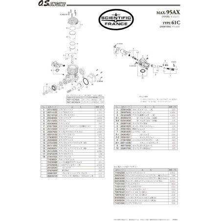 Moteur thermique radiocommandé 95 AX